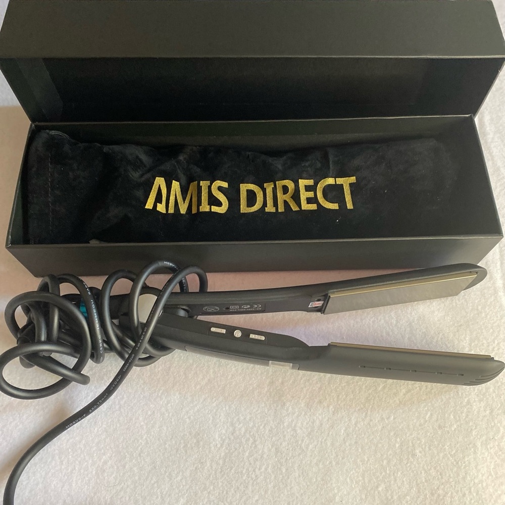 Amis Direct Professional Hair Straightener Titanium Ceramic Coating 300-450F🔥NIB